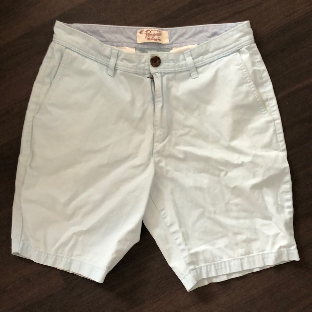 Penguin Light Blue Khaki Shorts